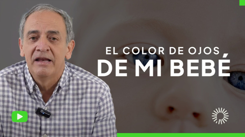 <p>Muchos padres se preguntan con curiosidad: "¿De qué color serán los ojos de mi bebé?"  En este video, el Dr. Jairo Gómez te explicará cómo la genética influye en el color de los ojos de tu pequeño y qué factores pueden hacer que cambie con el tiempo.<br />
<br />
 Descubre:</p>

<ul>
	<li> Cómo se hereda el color de los ojos.</li>
	<li> Por qué algunos bebés nacen con ojos claros y luego cambian.</li>
	<li> Hasta qué edad se define el color definitivo de los ojos.</li>
</ul>