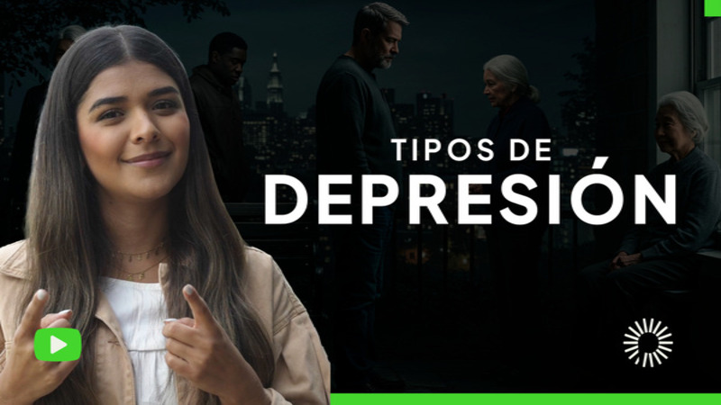 <p>La depresión no es igual para todos. ¿Te sientes sin energía, vacío o sin ganas de nada?  Puede que estés pasando por algo más profundo de lo que crees.</p>

<ul>
	<li>En este video descubrirás:</li>
	<li>Los diferentes tipos de depresión y cómo reconocerlos.</li>
	<li> Síntomas clave que no debes ignorar.</li>
	<li>Cómo afecta a tu vida y qué puedes hacer para gestionarla.</li>
	<li>Mitos sobre la depresión que debes dejar de creer.</li>
</ul>

<p><br />
✨ Hablar de salud mental es importante. No estás solo.</p>