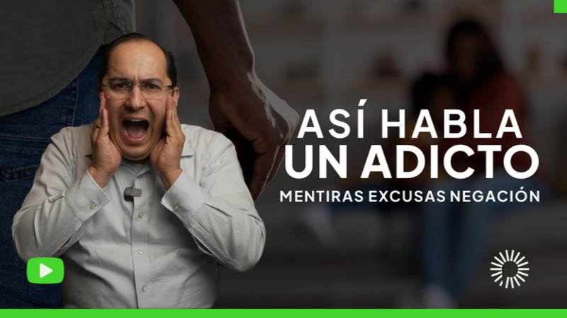 <p>Un adicto no solo lucha contra la sustancia o el comportamiento… también crea un escudo de palabras para evitar enfrentar la realidad.  Las mentiras, las excusas y la negación son parte del ciclo que mantiene la adicción. Pero, ¿cómo reconocerlas y qué hacer al respecto?</p>

<ul>
	<li>En este video descubrirás:</li>
	<li> Las frases más comunes con las que un adicto se justifica.</li>
	<li> Cómo la negación refuerza el problema y retrasa la recuperación.</li>
	<li> Claves para confrontar estas excusas sin caer en discusiones inútiles.</li>
</ul>

<p><br />
Comprender el lenguaje de la adicción es el primer paso para romper el ciclo.</p>